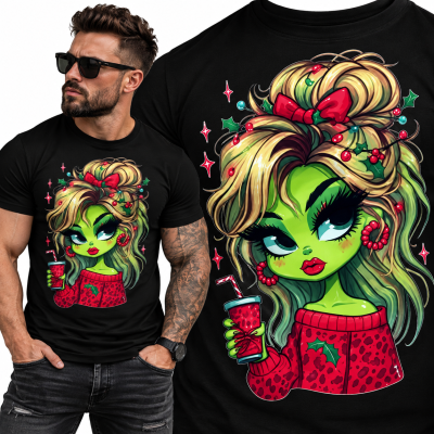 KOSZULKA ŚWIĄTECZNA GRINCH WIFE
